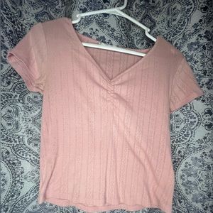 PINK DETAILED CROP TOP